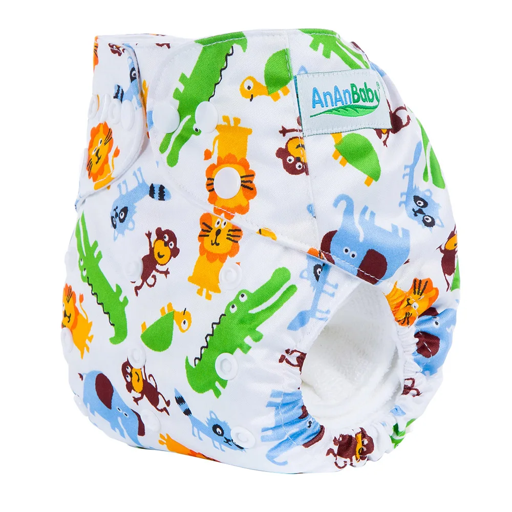 

Baby Adjustable Cute Reusable Waterproof Cloth Diapers, Colorful