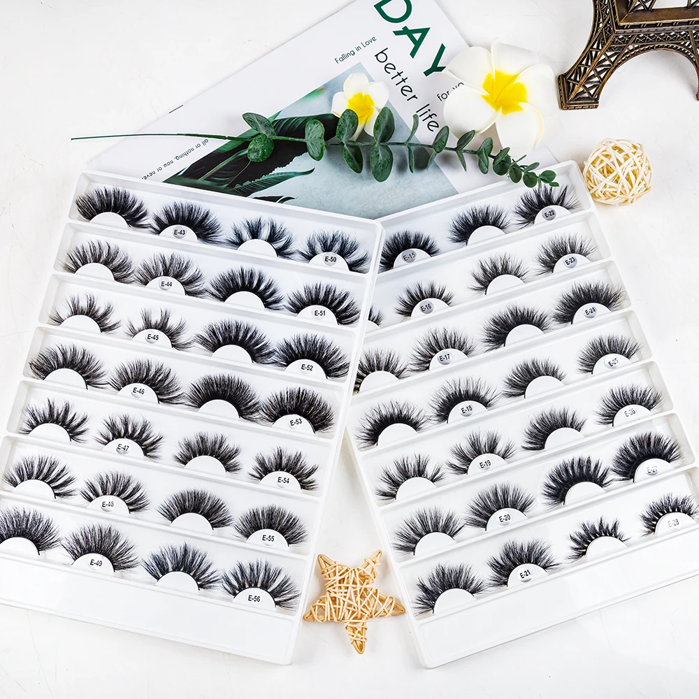 
Wholesale 25mm faux eye mink lashes other false eyelashes real mink eyelash venodr eyelash vendor customized boxes rose gold 