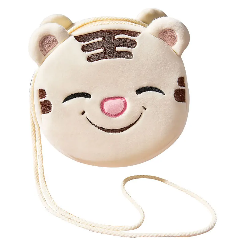 

2021 New Crossbody Bag Cartoon Wallet Korean Plush Bag Creative Pocket Wallet Plush Children Shoulder Bag, Customized color