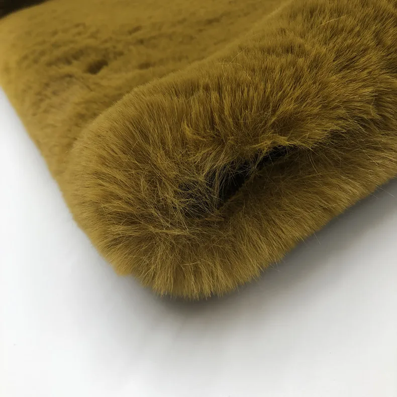 
100% polyester soft faux rabbit fur fabric 