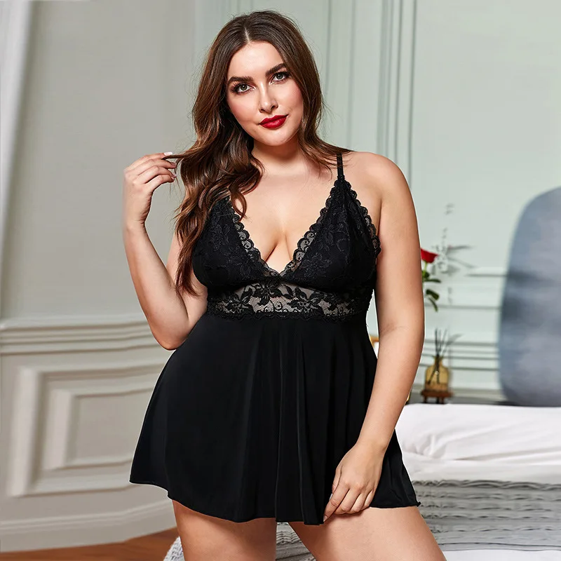 

Large Size Sexy Women's sleepwear Lace Nightgowns wysbaoshu Women Sling Satin Nightgown Dress For Woman, Picture shows