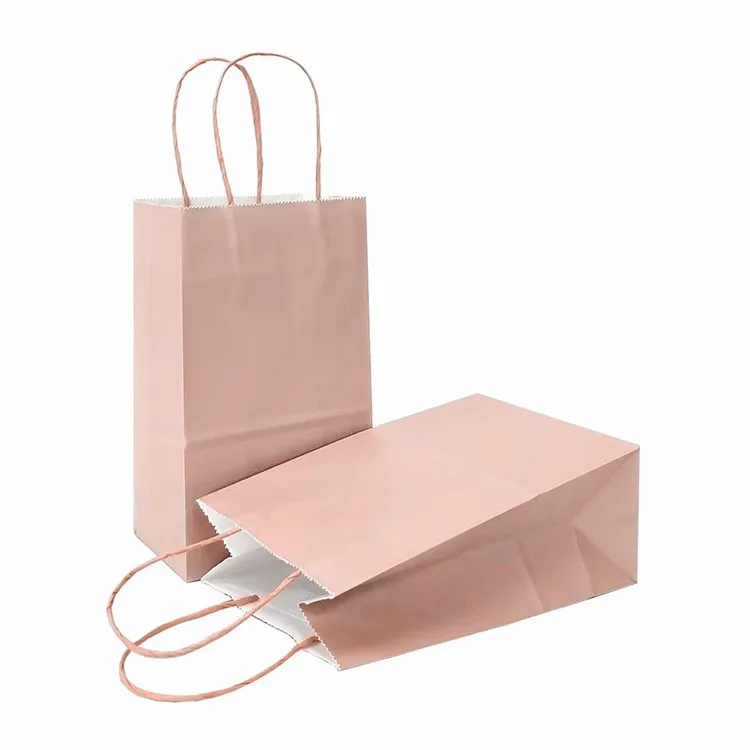 product-Hot sale plain cheap brown box bottom paper coffee bags with cotton rope handles-Dezheng-img