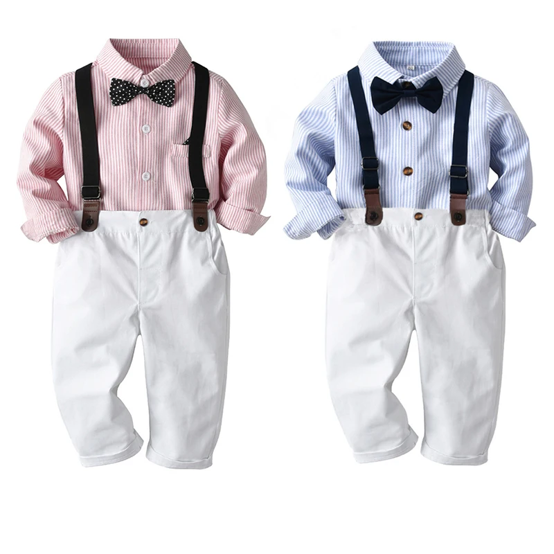 

Baby boy formal white suit set vest long sleeve pink white coat suit for boys, Customized color