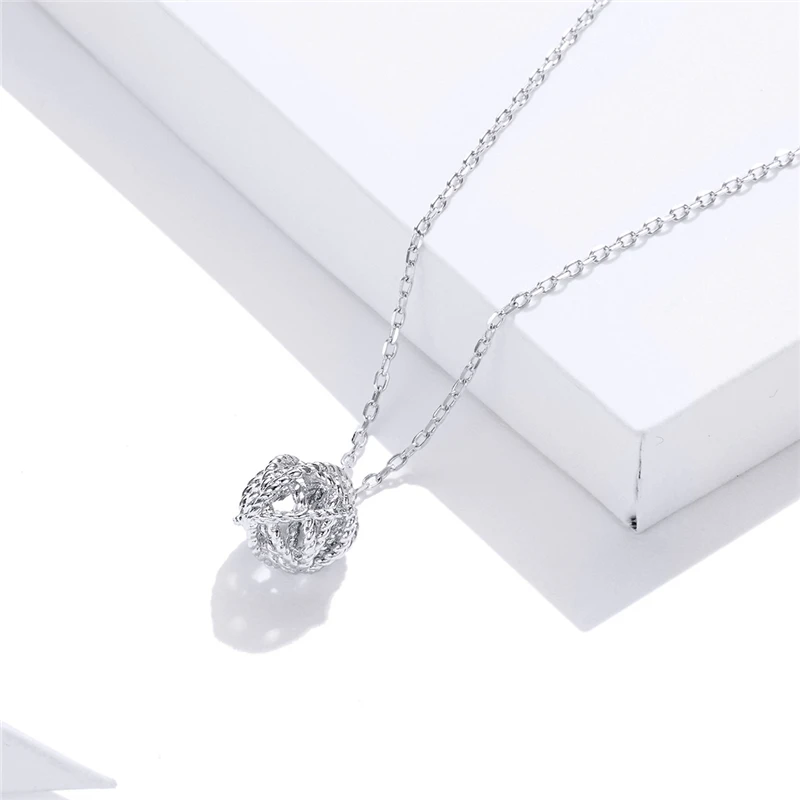 

Beautiful Ball Of Yarn Pendants 925 Sterling Silver Women Necklace