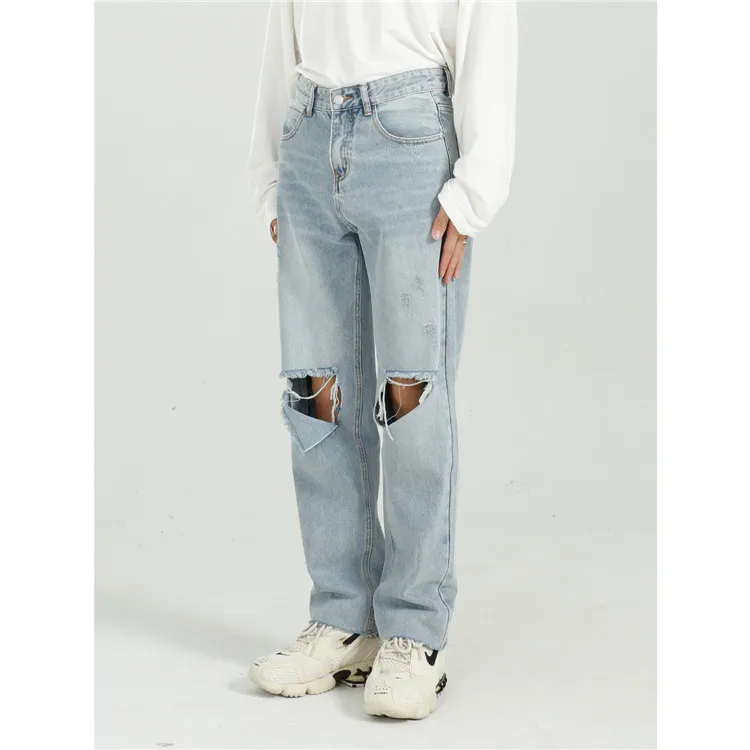 Fábrica Al Por Mayor De Los Hombres De Los Pantalones Vaqueros De La Rodilla  Roto Hombre Pantalones De Mezclilla Luz Hueco Jean Hombres - Buy Men's Jeans,Ripped  Men's Jeans,Denim Jeans Men Product