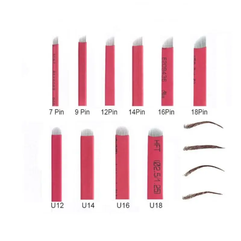 

Diameter 0.18mm 3D eyebrow tattoo Microblading Embroidery needle for Pernement Makeup Eyebrow Tattoo, White/black/yellow/blue