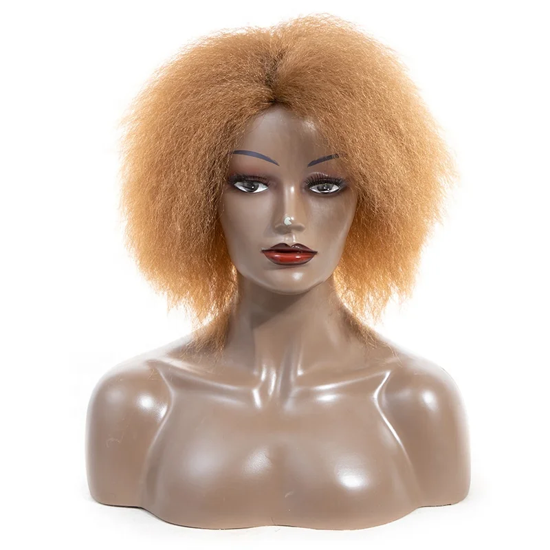 

Afro Fluffy Short Wig Small Curly Women's Wig Headgear, Picture