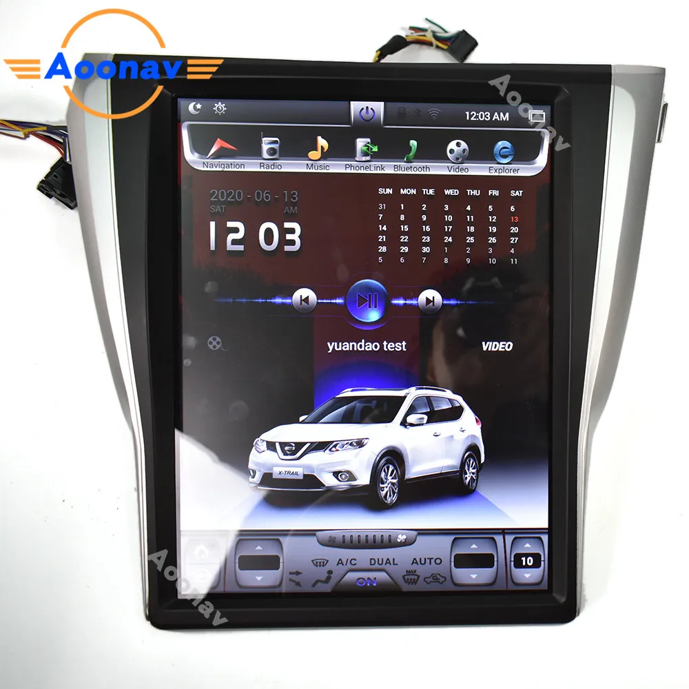 

Car Tesla HD IPS multimedia audio Stereo player 15 inch head unit for Nissan X-TRAIL 2013-2018 touch screen auto radio video