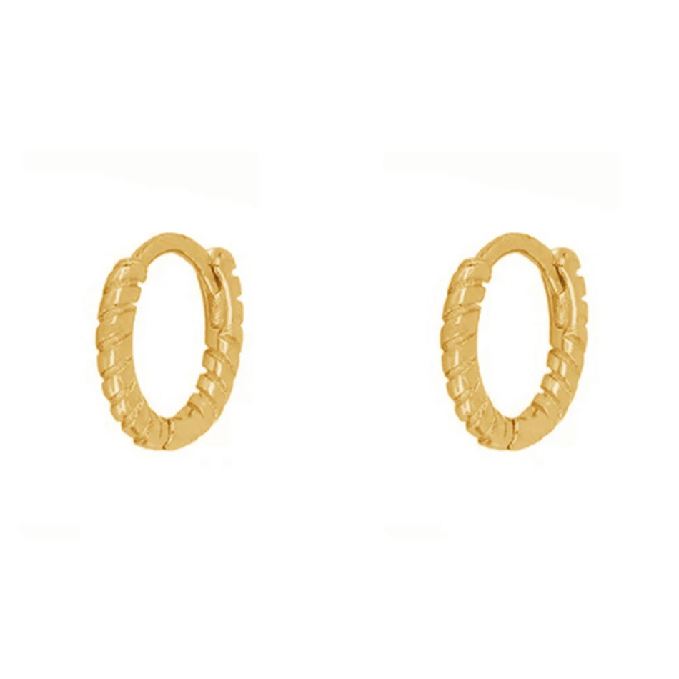

wholesale jewelry stores 925 sterling silver jewelry 18k gold plated pendientes mini sail twist hoop earrings