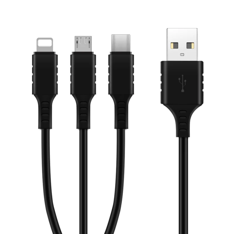 

New arrival high performance 3 in 1 fast charging data cable