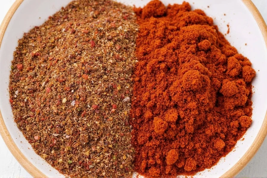 Mixing homemade spice rub in a bowl