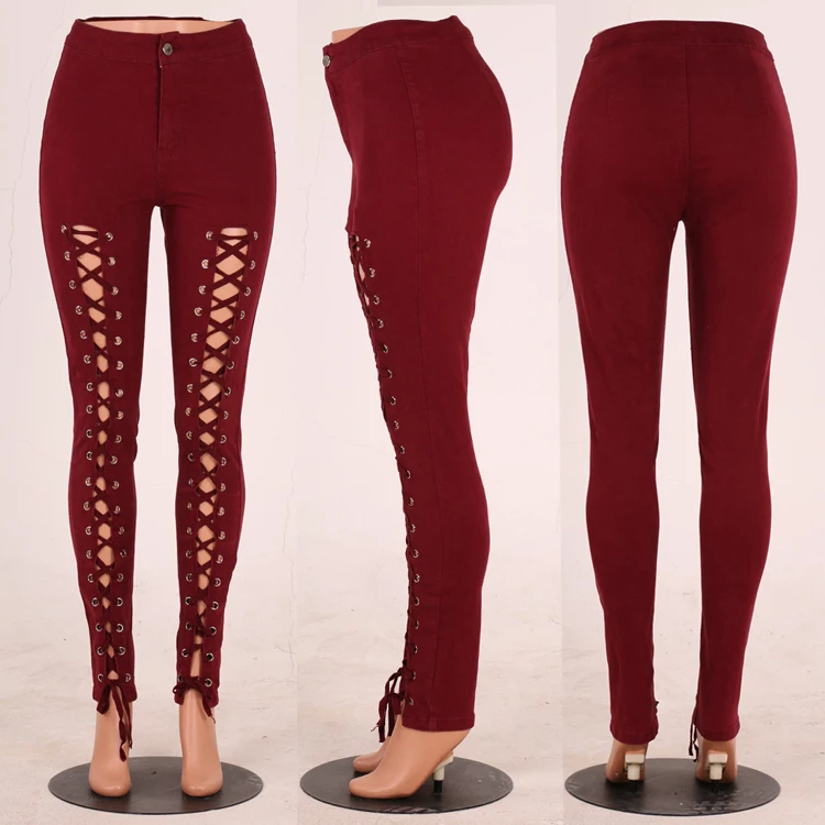 

Wholesale summer autumn ladies bandages leggings for women casual pants trouser