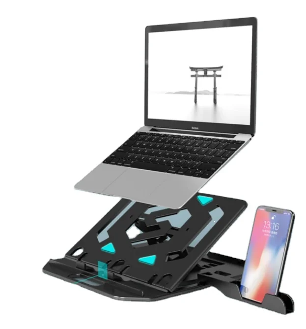 

2021 Newest 360 Rotatable Laptop Stand Portable Light Weight Laptop Stand Foldable Adjustable Laptop Stand, Black,white