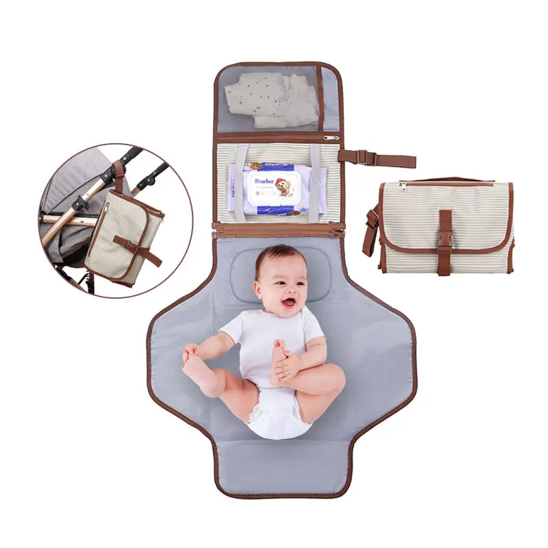 

Hot Sale Portable Diaper Bag, Babies Foldable Diaper Bag With Changing Station/