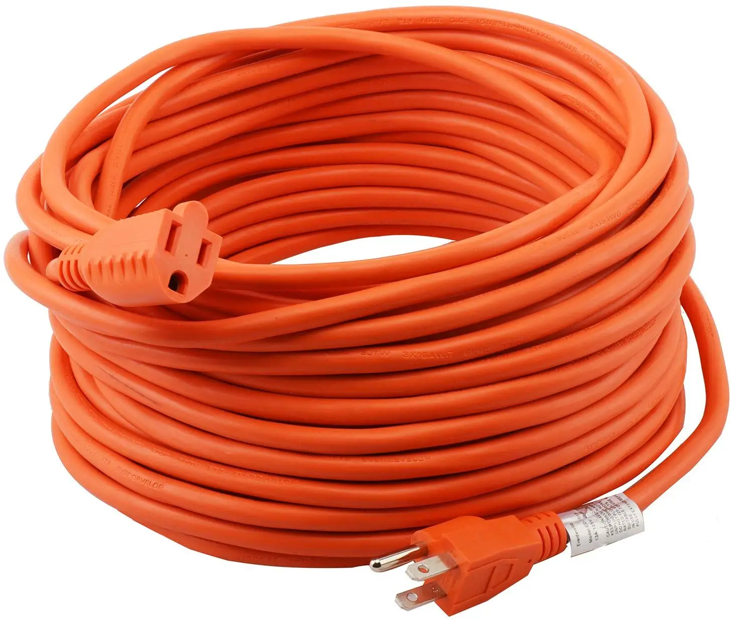 16/3 Extension Cord Outdoor Extension Cord 50 Ft Orange Heavy Duty