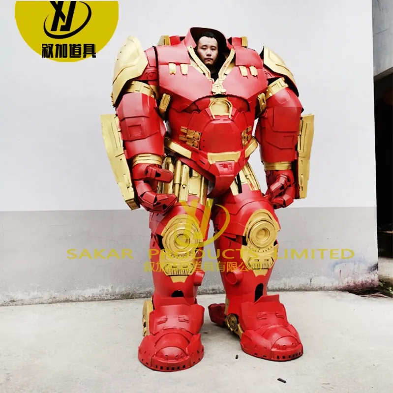 

Cool hollywood iron costume mans real customized robot suit cosplay Anti-Hulk suit for sale adult