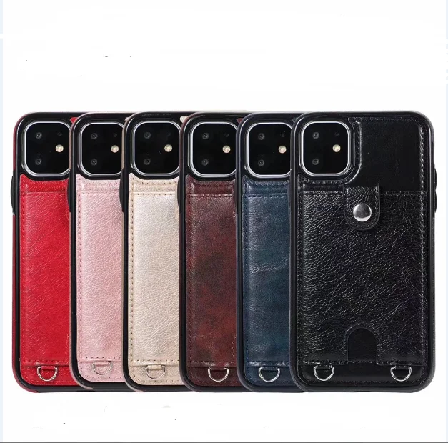 

2019 Fashionable Customized Genuine Leather PU Necklace Phone Case for Iphone X, Xs, Xs Max Crossbody Phone Case Straps