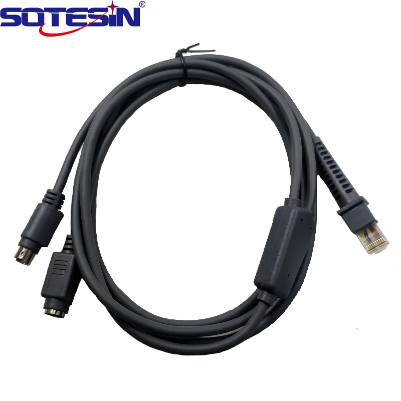 

PS/2 cable 6ft cable for Datalogic QD2130 QD2110 GD4130 DB9 high and low temperature resistant barcode scanner data cable