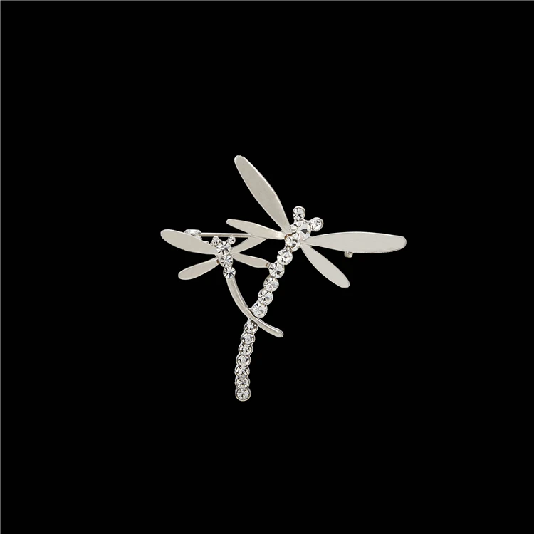 

Manufacturer OEM Fashion Jewelry Luxury Jewelry Crystal Brooch Women Gift Party Rhinestone Dragonfly Brooch, Picture