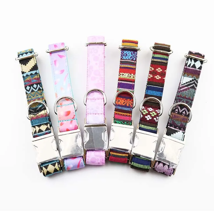 

No Minimum Order Personalized Pet Collars luxury designer fashion Dog Accessories dog collar pink, Customized color