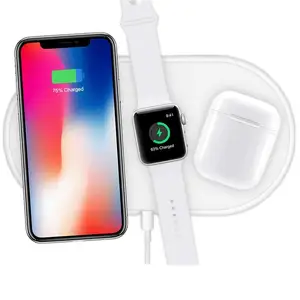 2019 New Arrivals 3 in 1 Qi Wireless Charger Charging Pad  for iWatch for iPhone for Samsung