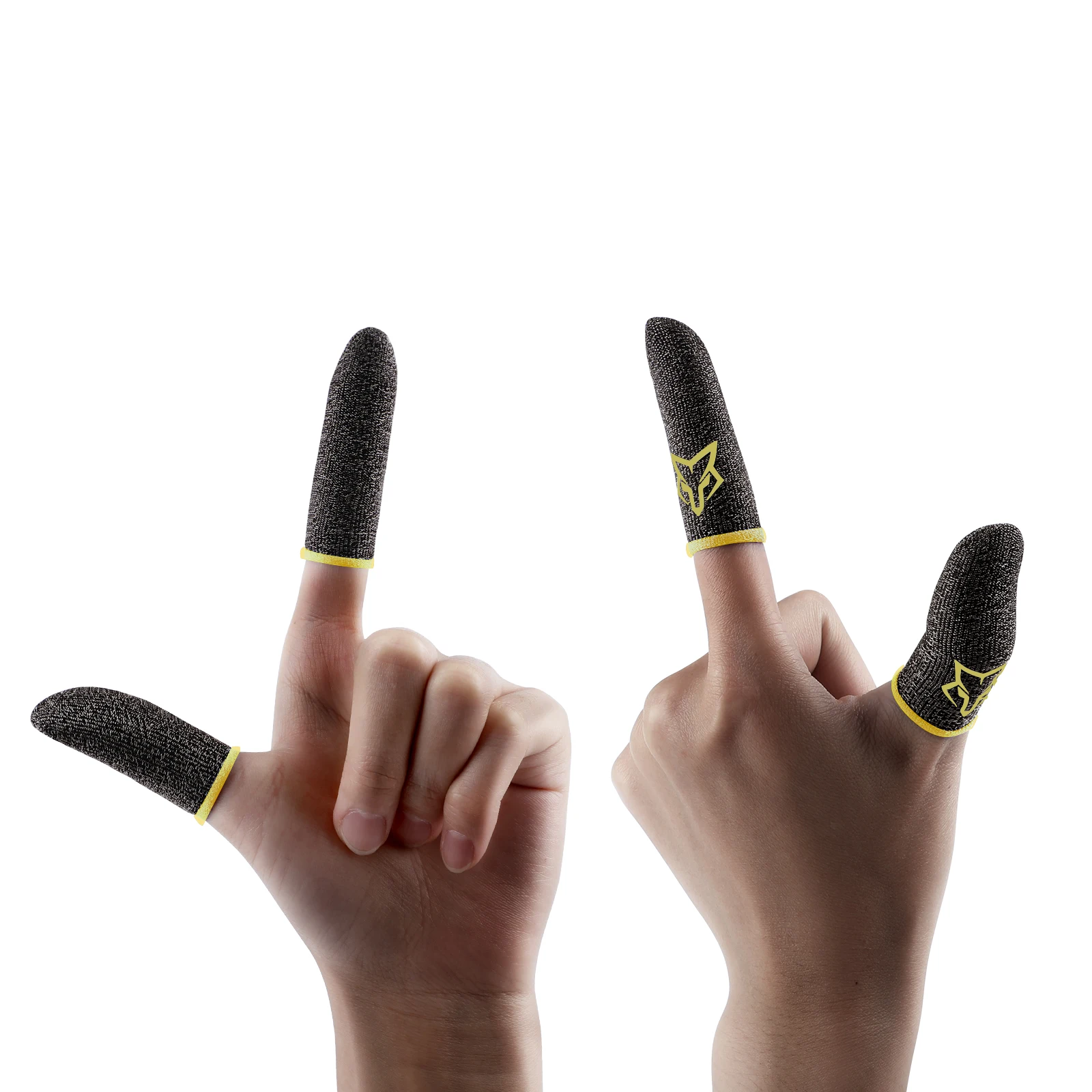 

Sarafox v3 Gaming Finger Sleeve Sliver fiber Sensitive Mobile Touch Screen Breathable Game Controller Finger Cover Sweat Proof, Black