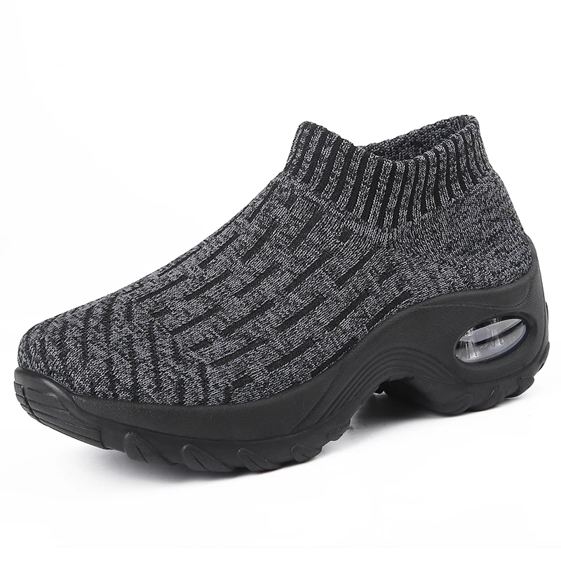 

Women's casual sports shoes large size breathable socks high-heel sports shoes, walking