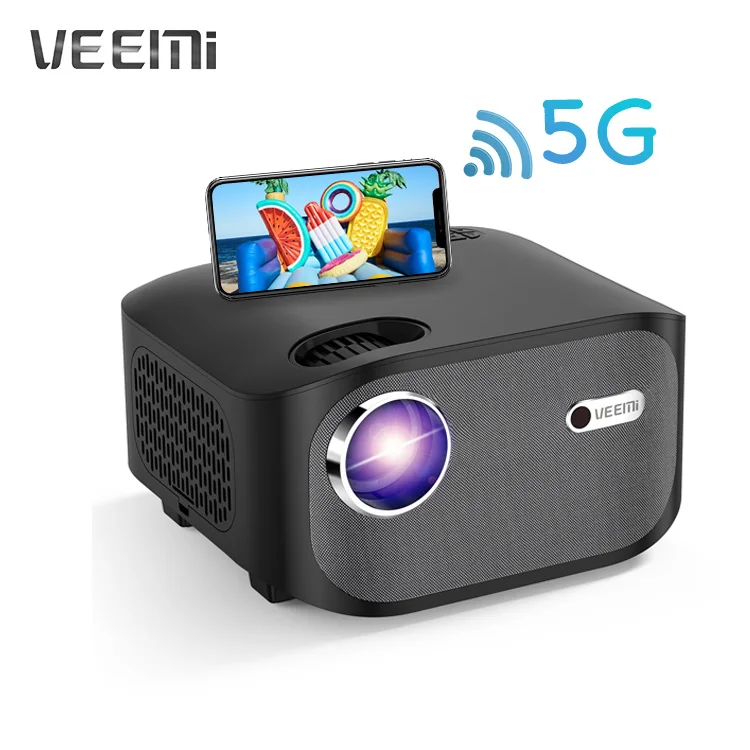 

Movie LCD Projector HD Native 1080p VEEMI T01 LED Beam For Android IOS Phone Mirroring Supported Video 4k Projector Price