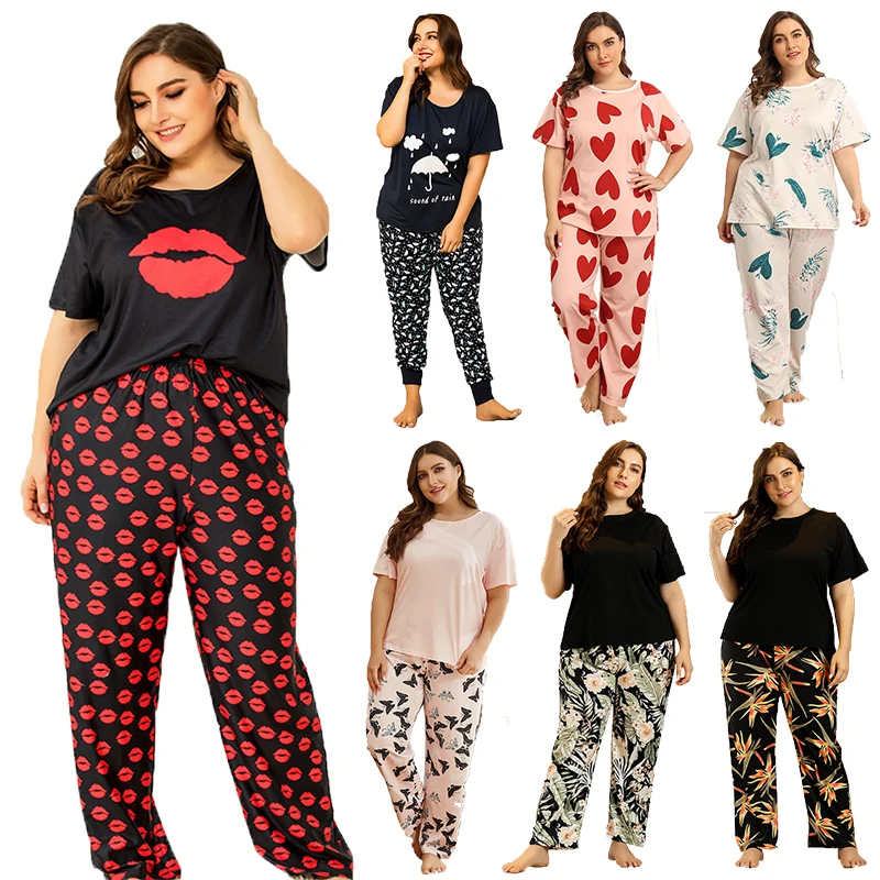 

Pajamas Custom Womens Pajamas Wholesale Night Suit Plus Size Women's Sleepwear Loungewear Set China Designer Pj for Women