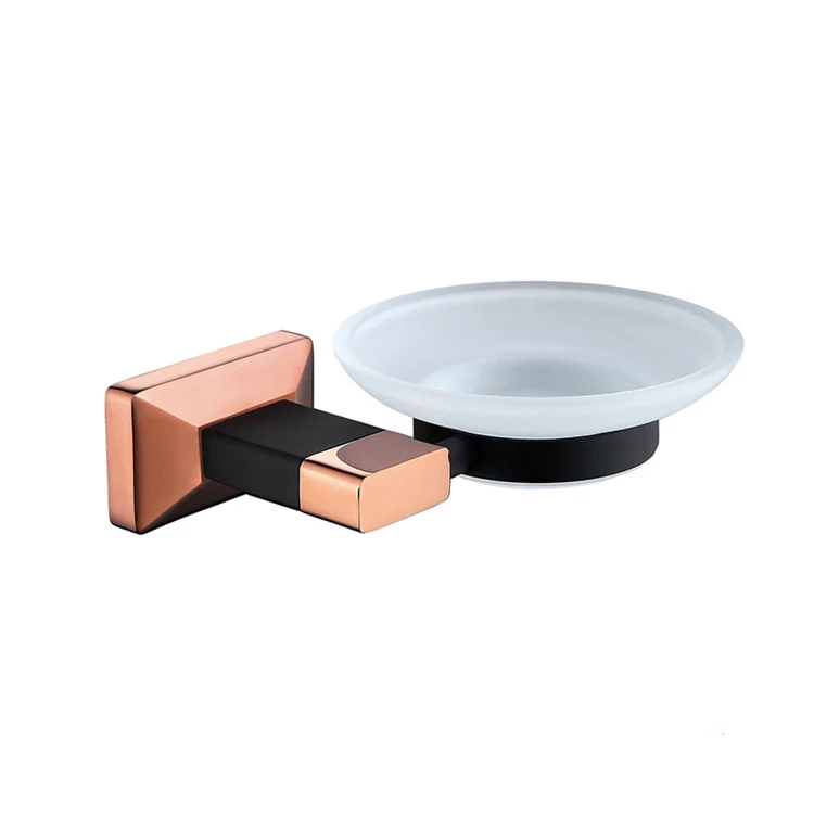 Luxury Black And Rose Gold Bathroom Accessories Set 6 Piece Buy