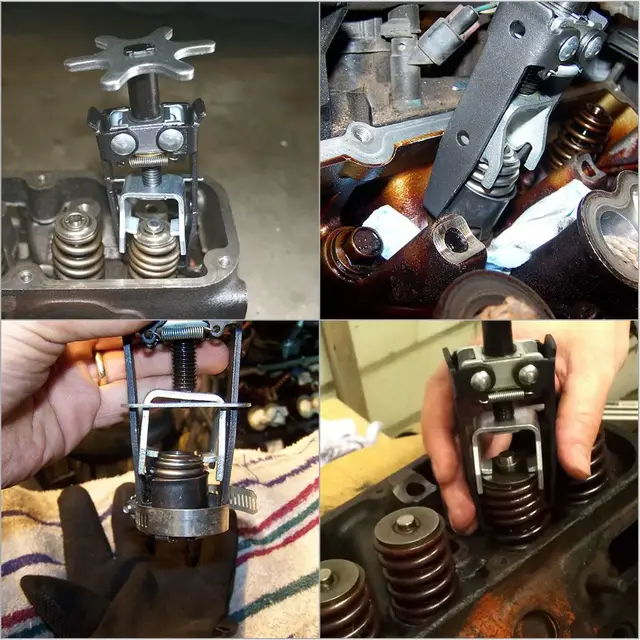 la herramienta de instalaci/ón del compresor de resorte de v/álvula se adapta al estilo LS1 del motor LS Compresor de resorte de v/álvula del motor Negro