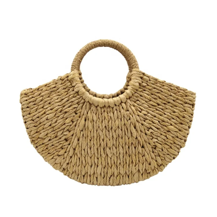 

Factory new fashion suumer beach bucket handmade straw bag plain women handbag, Colourful