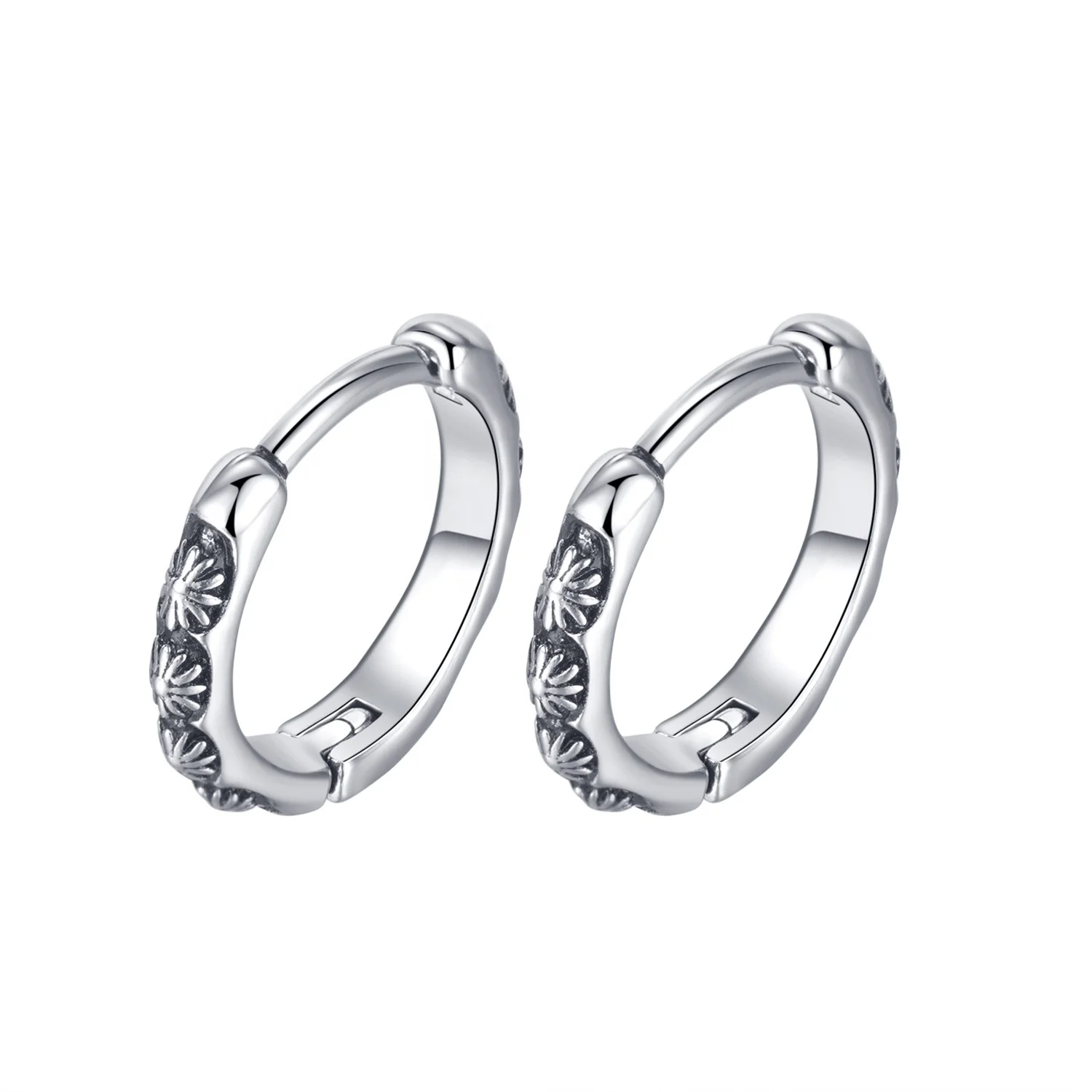 

Free Shipping Hot Sale Chinese Jewellery Fashion Men Hoop Earring 316L Stainless Steel Jewelry Earring, White