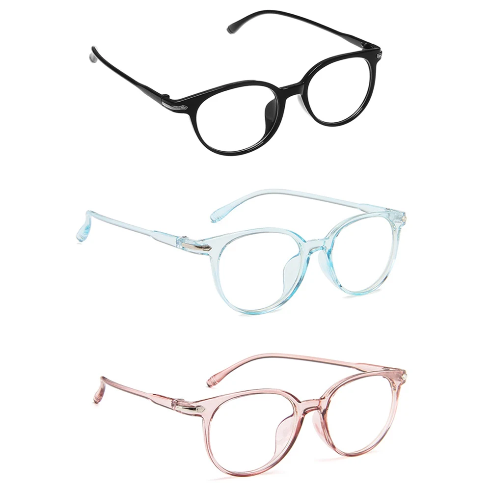 

2021 Unisex Optical Anti-blue Light Glasses Ultra Light Resin Computer Glasses Fashion Flexible Portable Reading Glasses, Black, blue