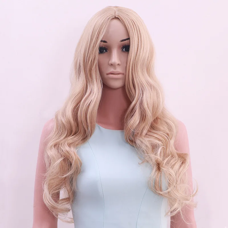 

Body Wave Synthetic Wig Blonde Synthetic Mix Wigs Wholesale Synthetic Fiber Wigs, 1 color