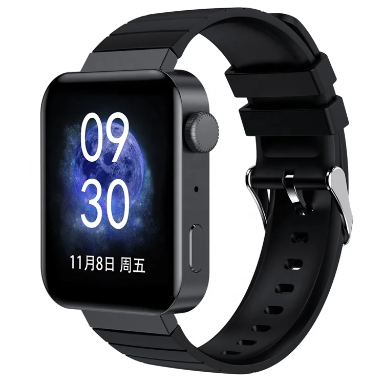 

2021 New Style Waterproof Body Temperature Heart Rate blood pressure BT Calling Music Smart Watch Amazon hot selling bracelet, Black & silver