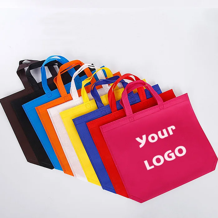

Factory price wholesale and retail promotion Custom LOGO reusable advertising tote bag non-woven eco friendly shopping bag, Customized