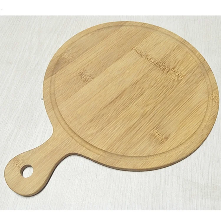 

Bamboo Chopping Blocks Kitchen Wood Food Plate Wooden Pizza Sushi Bread Whole Tray Cutting Board, Customized