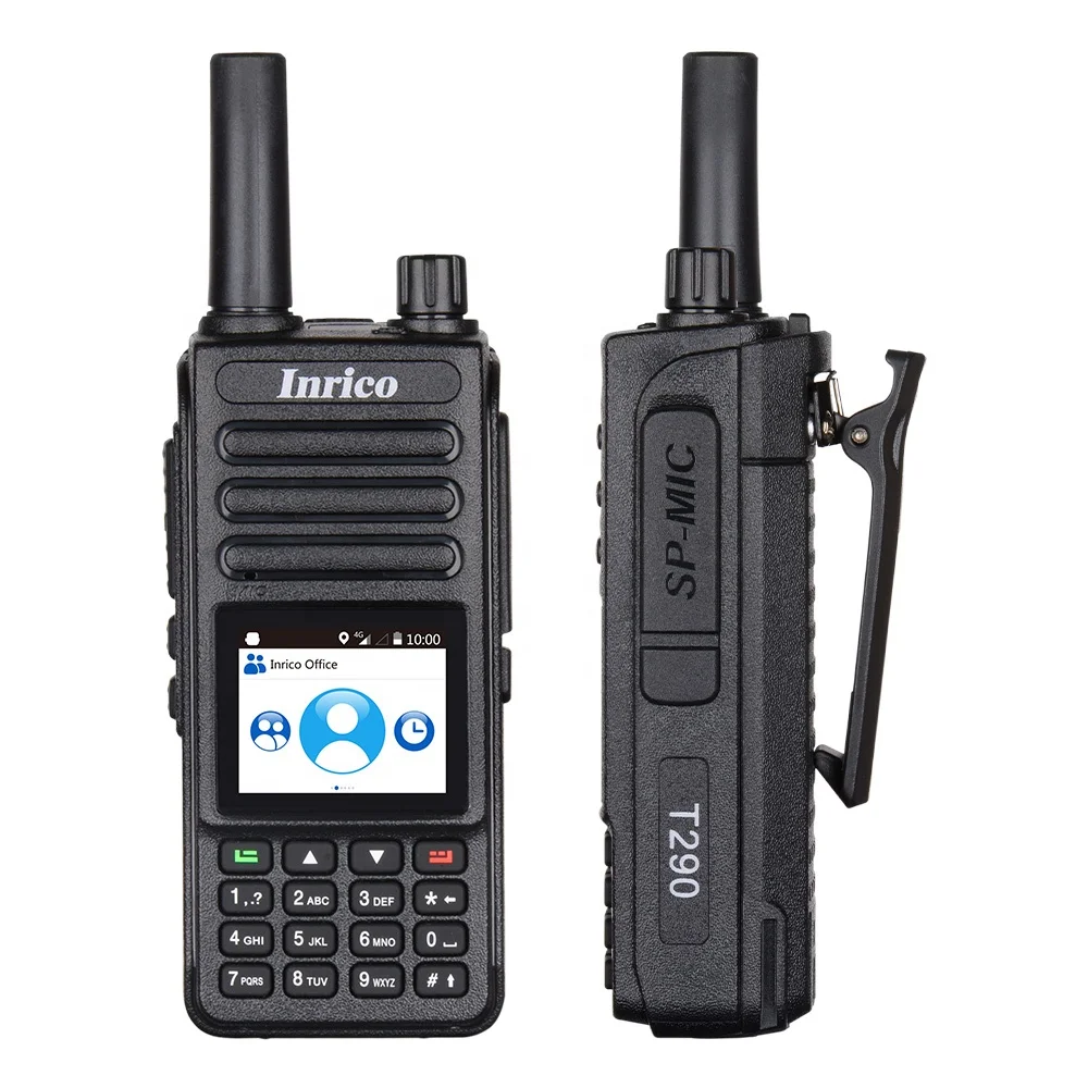 

Walkie Talkie 2G/3G WCDMA handheld two way walkie talkie with SIM Card Inrico T290