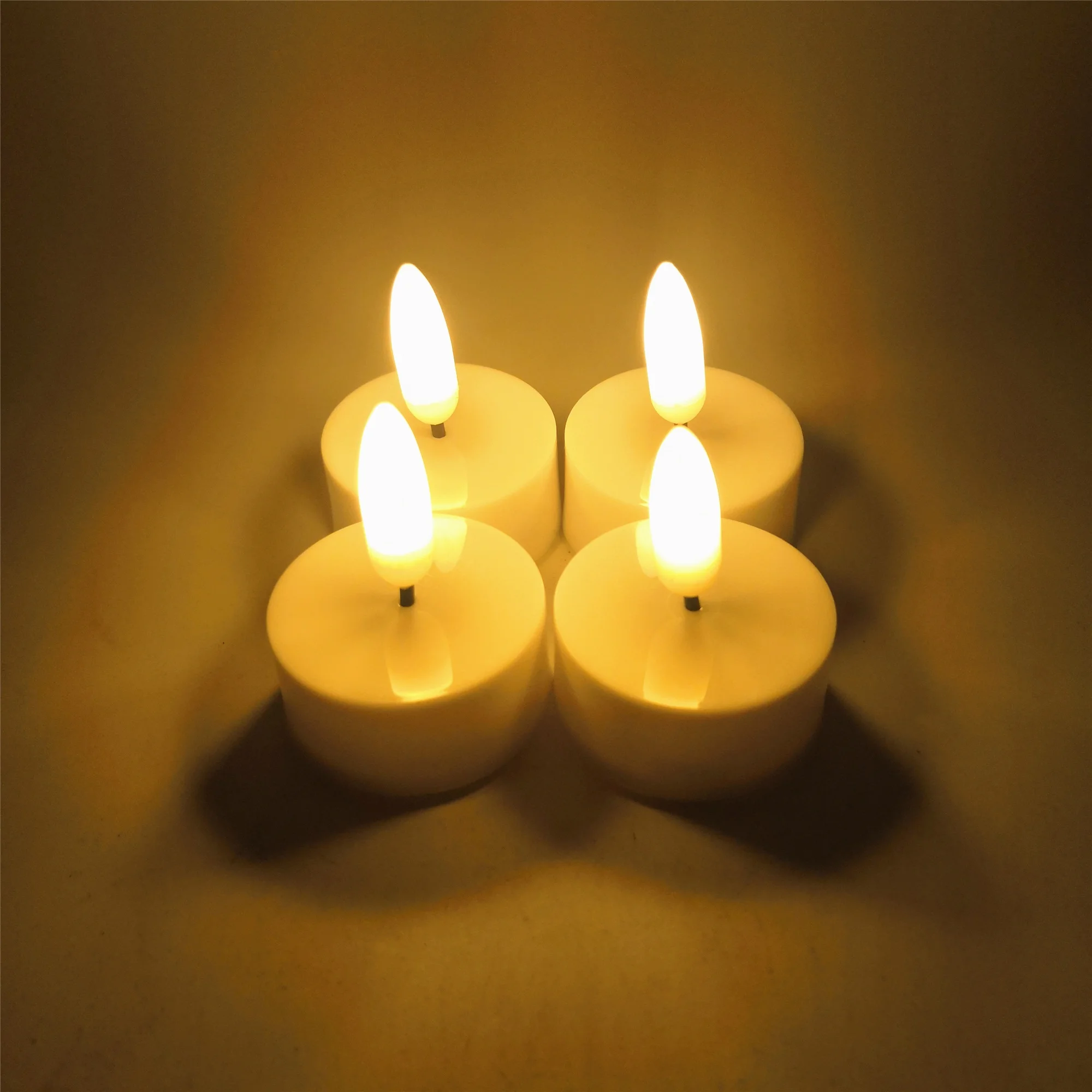 Led Bullet Flame Flickering Tea Light Small Timer Votive Tea Light