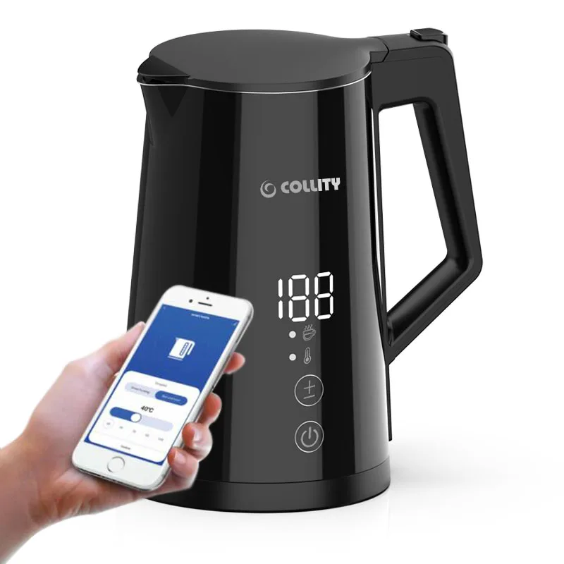 

Customize temperature control water kettle smart home appliance digital display electric kettle with wifi