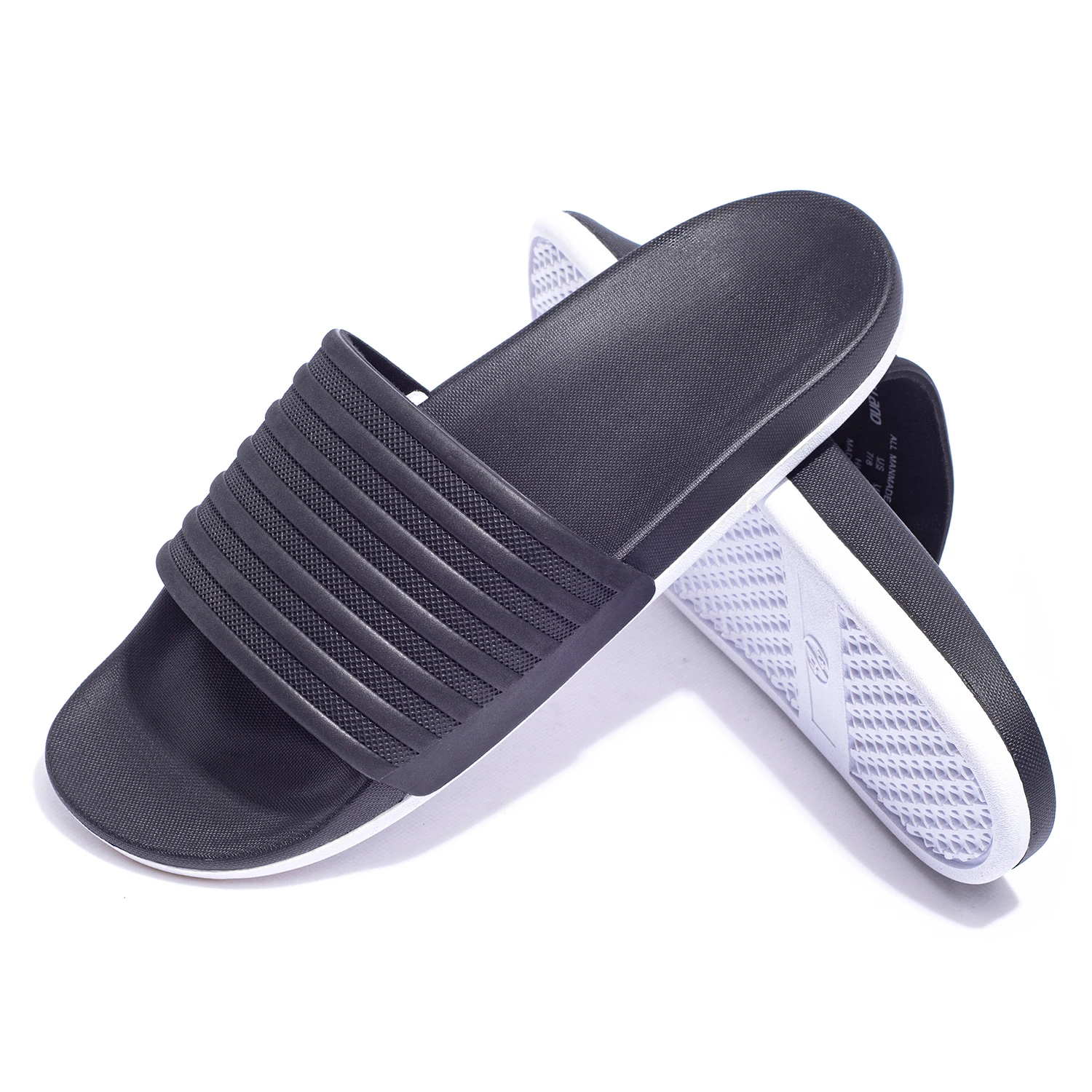 

popular soft material pu insole man sandal Band slide cheap price high quality Band slide, As photos