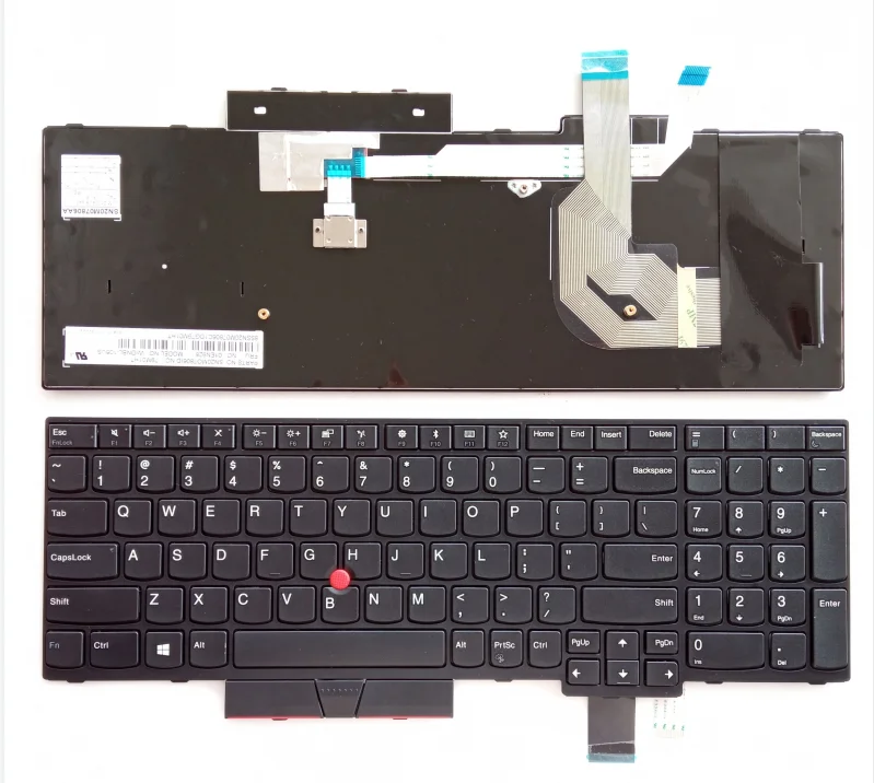 

HK-HHT New Lenovo Keyboard For Thinkpad T570 E431 E450 T580 P51S P52S backlit US Keyboard