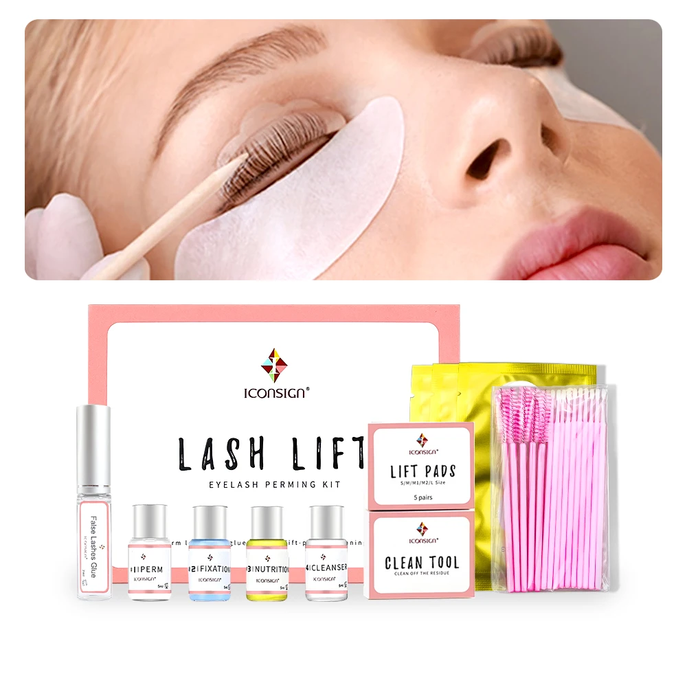 

Free Sample Iconsing Eyelash Kit Professional Upgraded Eyelash Lift Brow Perm Lifting de Pestana Kit Wimper Lash Lift