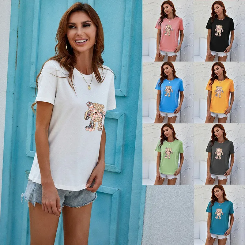 

T-shirt round neck femme heavy cotton ladies plain t-shirt printer