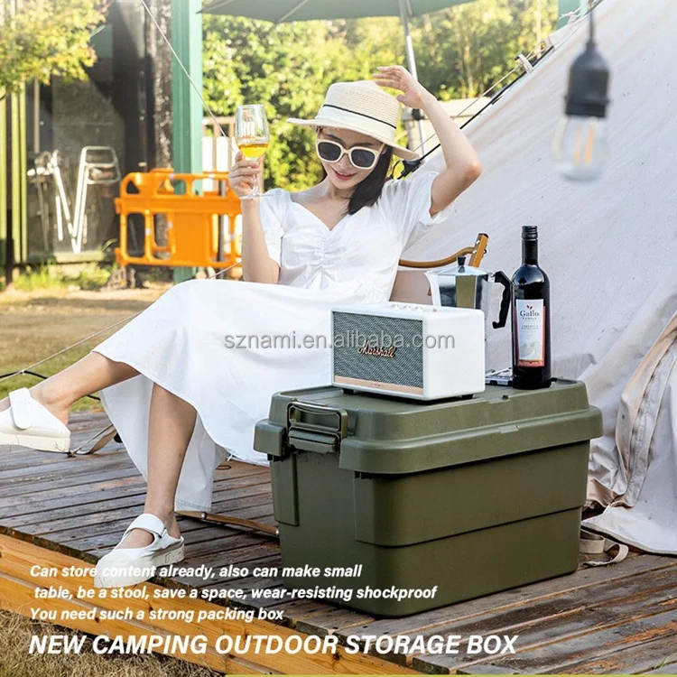 

Dod Amazon Hot Seller 22L Outdoor Storage Box High-Quality Durable Trunk Cargo 30L 50L Car Camping Box