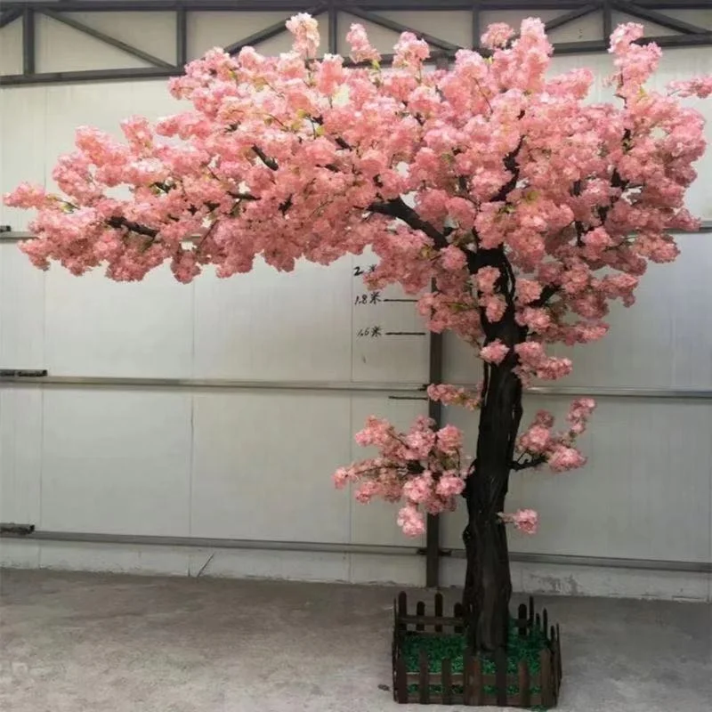 

Artificial Cherry Blossom Trees, Gorgeous Pink Sakura Tree Indoor Outdoor Home Office(Height 2.5 m, extends 2 m), White, pink