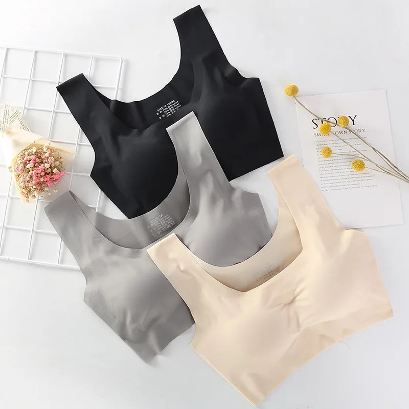 

U-shaped bra seamless vest small chest gather no steel ring seemless sports bra