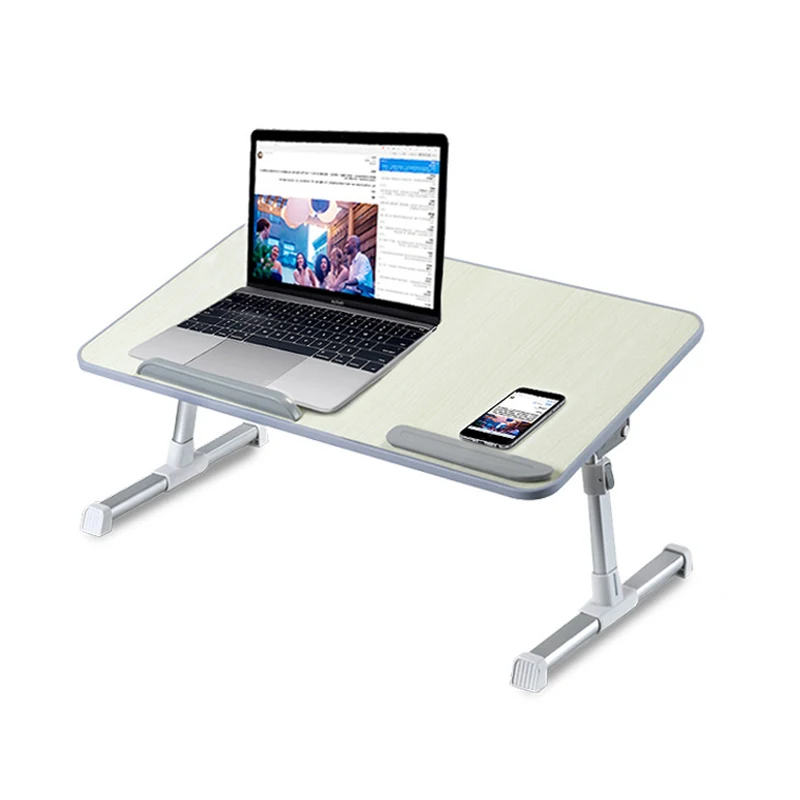 

Wekis Ergonomic Portable Small Folding Foldable Height Adjustable Laptop Table Desk for Bed