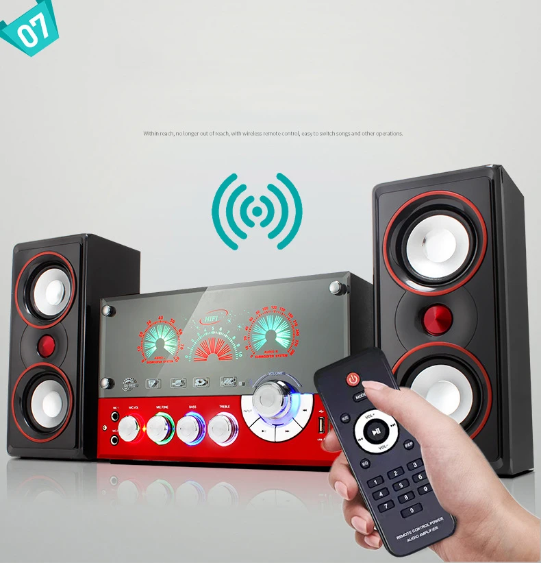 GAS-1506 Multimedia subwoofer karaoke 2.1 ch home theater speaker system - ANKUX.COM